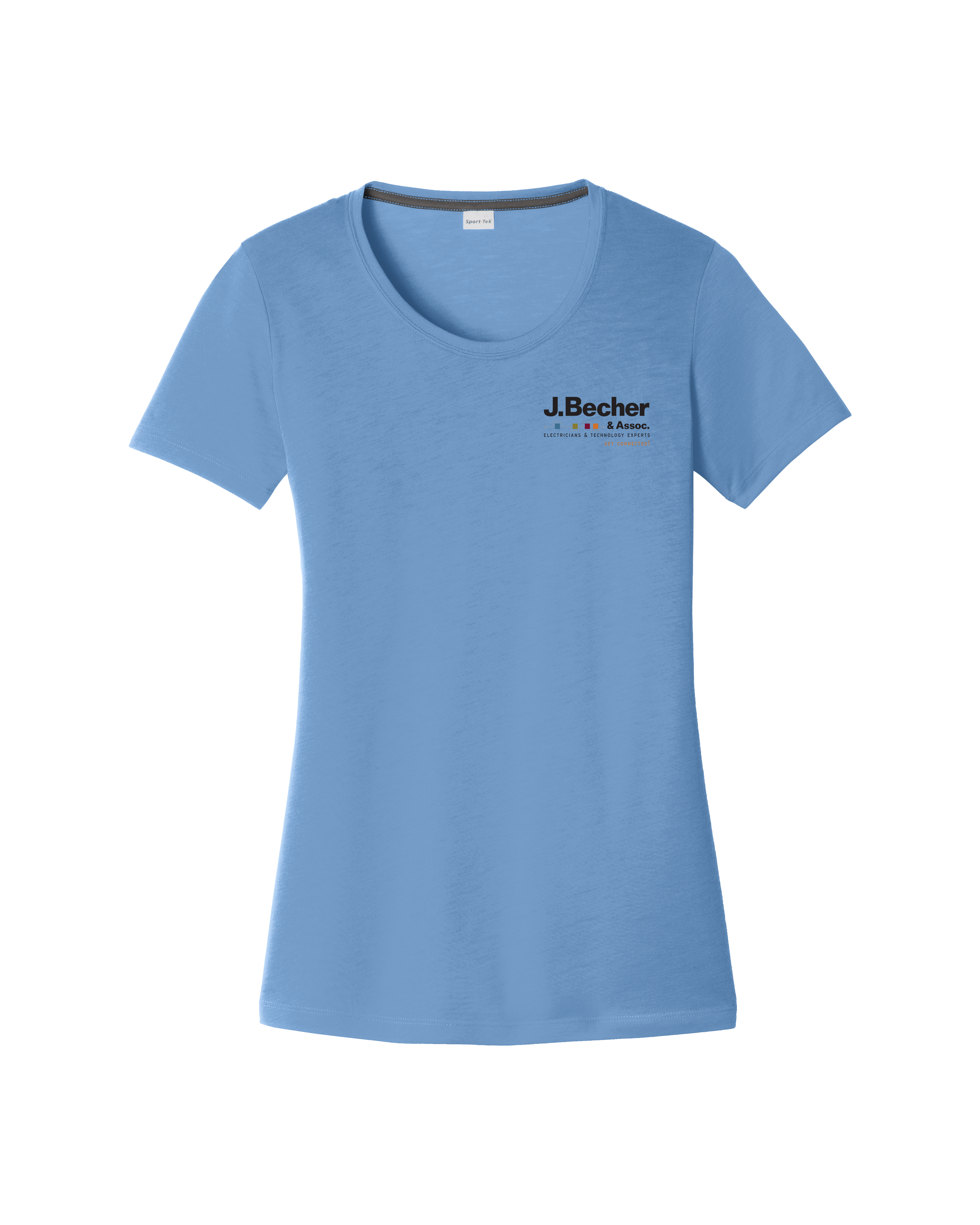 J. Becher - Sport-Tek® Ladies PosiCharge® Competitor™ Cotton Touch™ Scoop Neck Tee