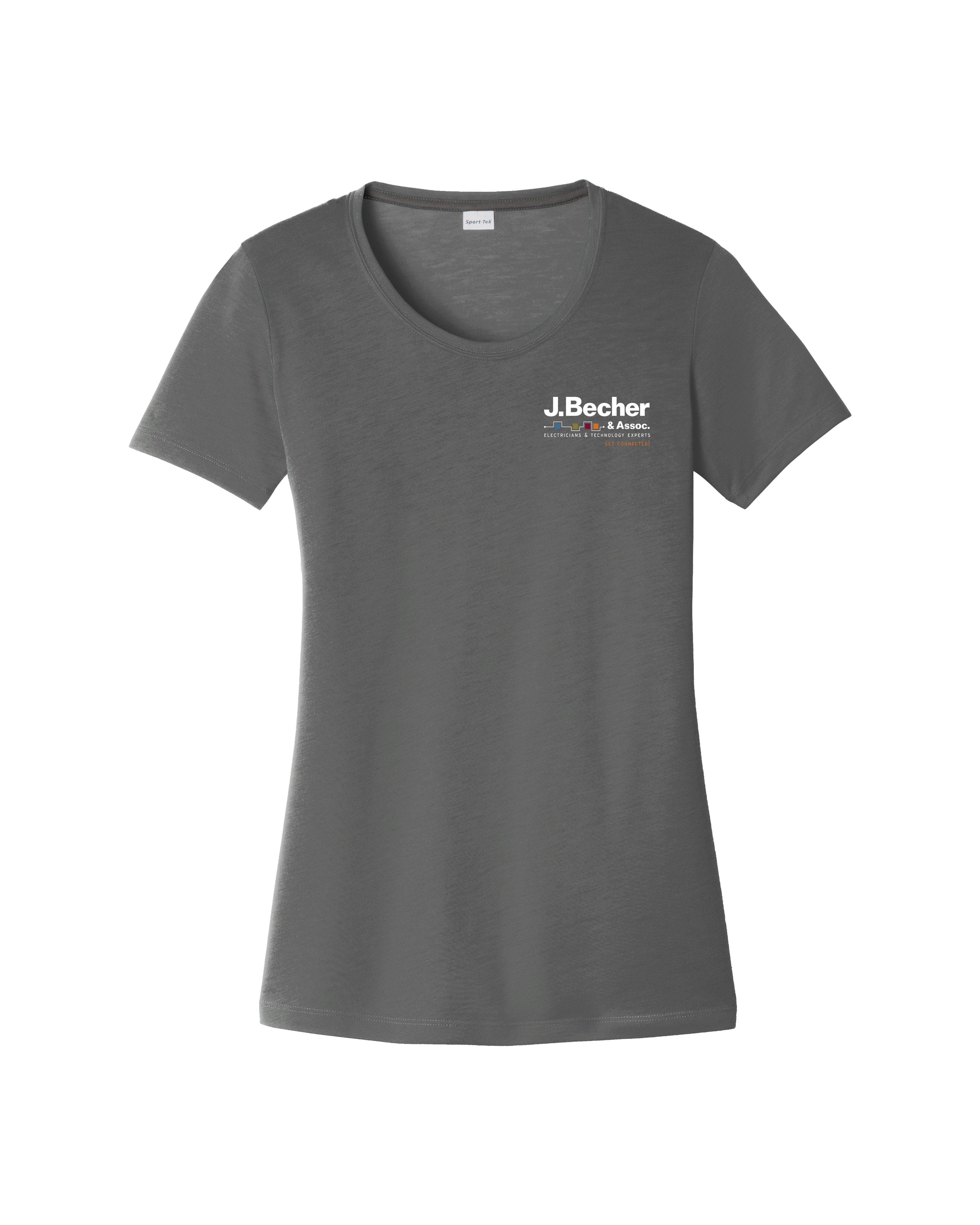 J. Becher - Sport-Tek® Ladies PosiCharge® Competitor™ Cotton Touch™ Scoop Neck Tee