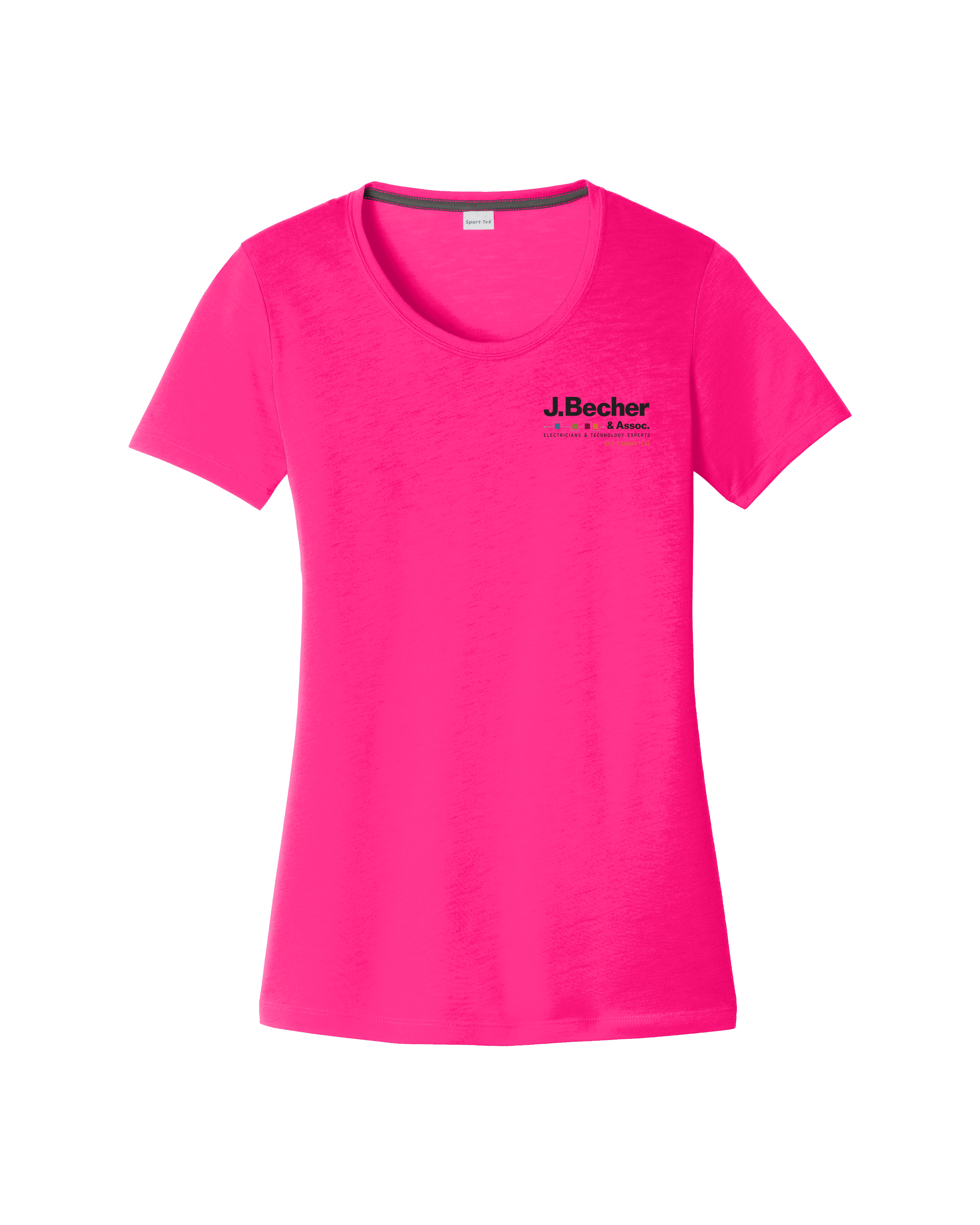 J. Becher - Sport-Tek® Ladies PosiCharge® Competitor™ Cotton Touch™ Scoop Neck Tee