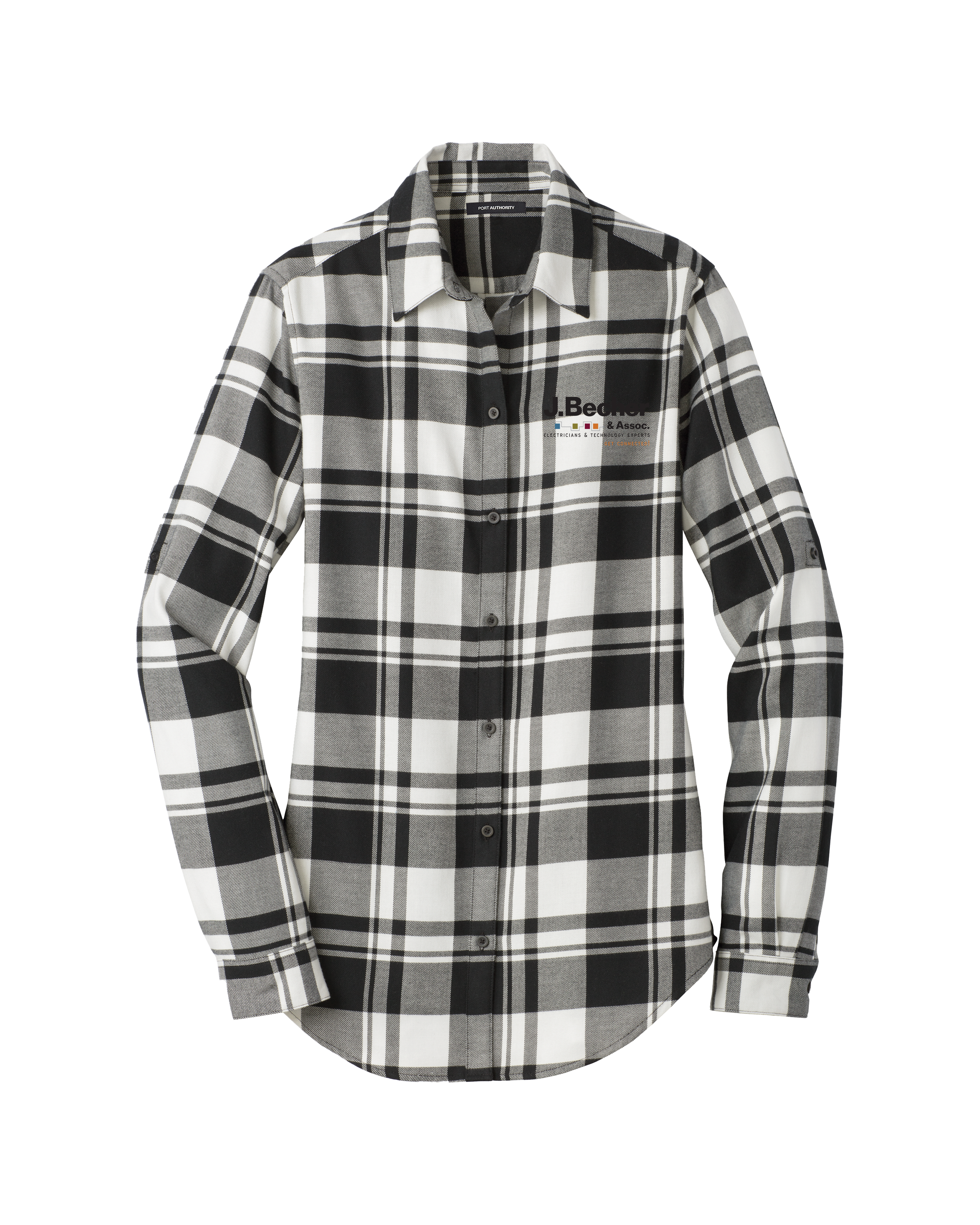 J. Becher - Port Authority® Ladies Plaid Flannel Tunic