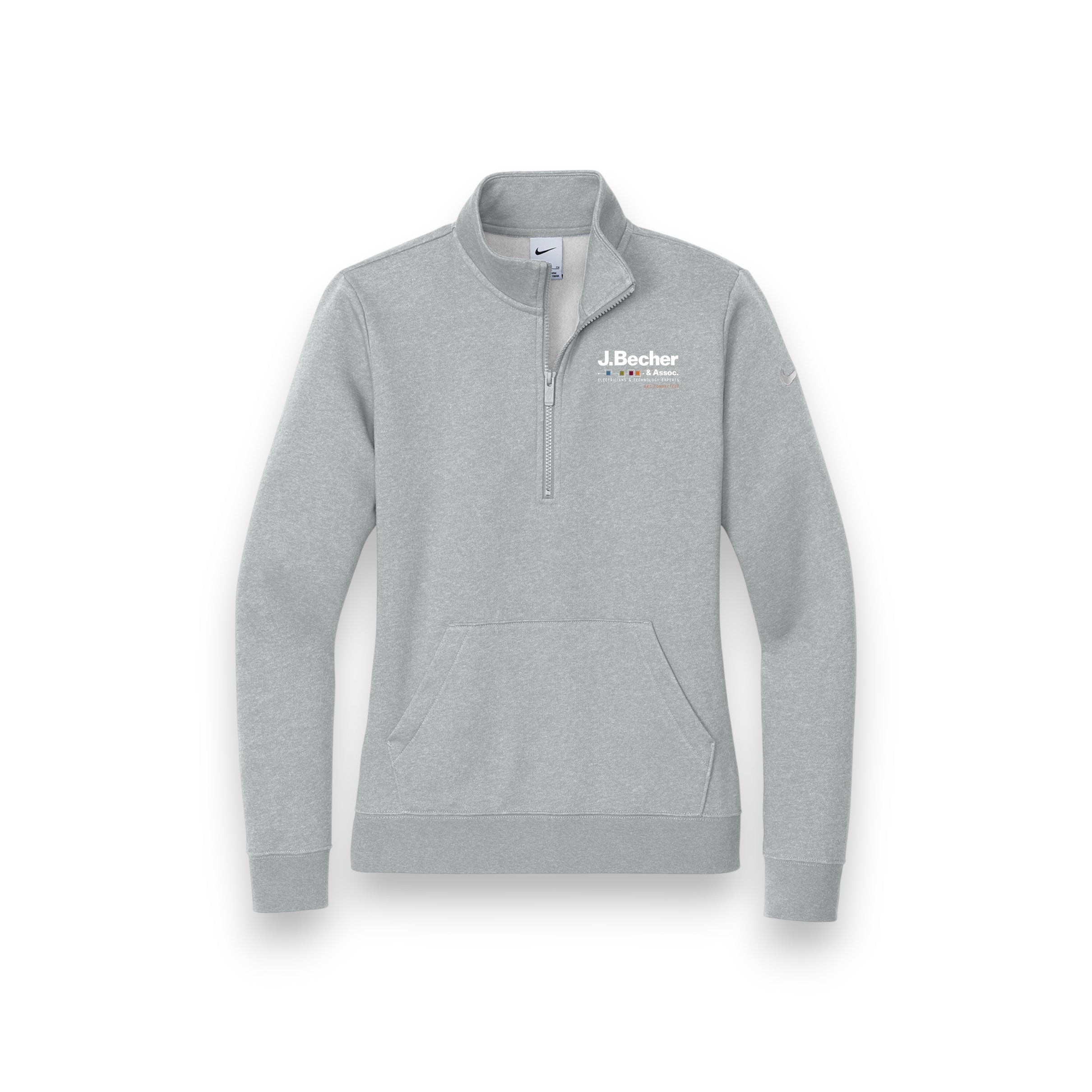 J. Becher Holiday - Nike Women's Club Fleece Sleeve Swoosh 1/2 Zip