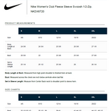 J. Becher Holiday - Nike Women's Club Fleece Sleeve Swoosh 1/2 Zip